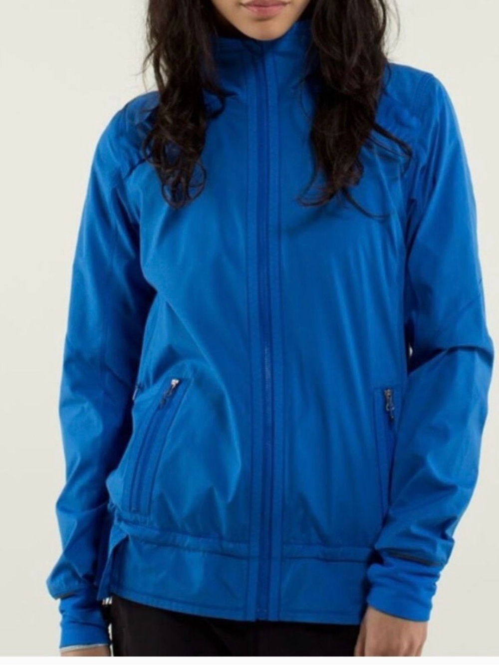 Lululemon Run: Bandit Jacket Baroque Blue W4C92S no hood size 6
